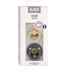 Bibs Colour Ikili Kauçuk Emzik-Vanilla/ıron 6-18 Ay