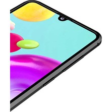 Newface Samsung Galaxy A21S Kılıf Focus Derili Silikon - Siyah 277097