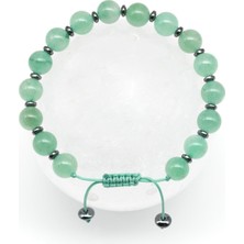 Alibaba Doğaltaş Aventurin Doğal Taş Makrome Örme Bileklik