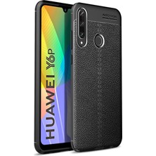 Newface Huawei Y6P Kılıf Focus Derili Silikon - Siyah 277097