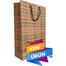 Balkan Kraft Ipli Kağıt Alışveriş Çantası - 36X25X9CM (Hediyelik, Yılbaşı, Doğum Günü Karton Çanta)