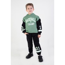 Harika Kids Erkek Çocuk Baseball Baskılı Örme Basic Eşofman Takımı