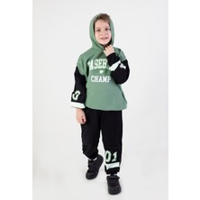 Harika Kids Erkek Çocuk Baseball Baskılı Örme Basic Eşofman Takımı