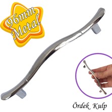 Glaswen Ördek Kulp Krom 96 mm Kulp Mobilya Mutfak Dolabı Çekmece Dolap Kapak Kulpu Kulbu Metal Kulpları
