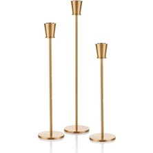 The Mia Mumluk Saf Pirinç Pirinç 3'lü Set 32Cm