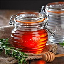 Kilner Ahşap Kepçeli Bal Kavanozu 400Ml