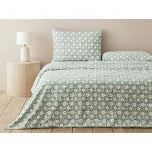 English Home Parterre Kolay Ütülenir Tek Kişilik Nevresım Takımı 160X220 cm Açık Yeşil