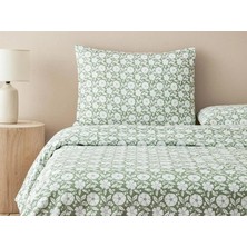 English Home Parterre Kolay Ütülenir Tek Kişilik Nevresım Takımı 160X220 cm Açık Yeşil
