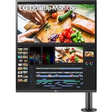 Lg 28MQ780-B:27.6 Inç 5ms 60 Hz Qhd Dual Up IPS Monitör Siyah