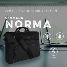 Vegmann Norma 17-17,3 Inç Dizüstü Bilgisayar Uyumlu Siyah Evrak ve Laptop Çantası