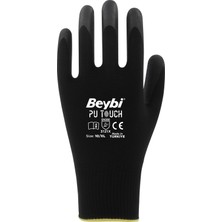 Beybi Pu Touch Poliüretan Kaplı Polyester Örme Eldiven  12 Çift