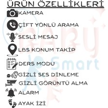 BabySmart Q19 LBS Konumlu Akıllı Çocuk Takip Saati Sim Kartlı Arama, Kameralı, Gizli Dinleme Özellikli