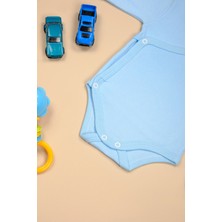 Bebe Tospik Pamuklu  Uzun Kollu V Yaka Çıtçıtlı Body Zıbın