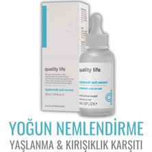 Quality Life Hyaluronic Acid Serum - Yaşlanma Karşıtı Nemlendirici Yenileyici Cilt Serumu Hyaluronik Asit Serum