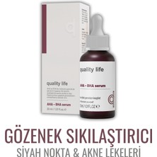 Quality Life Aha Bha Serum Canlandırıcı Cilt Tonu Eşitleyici Kırmızı Peeling Cilt Serumu %10 Aha %2 Bha Glikolik