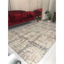 Meka Modern Desen Lastikli Kadife Halı Örtüsü