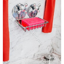 Renk Yapı Rüyası Yapışkanlı Metal Trend Sabunluk Kaliteli Paslanmaz Krom Metal Gri