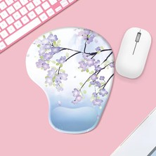 Mermer Doku Suluboya Rahat Üç Boyutlu Bileklik Mouse Pad (Yurt Dışından)