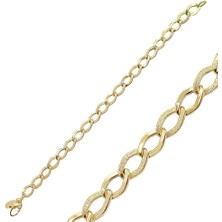 Lilarote Lazerli Altın Zincir Bileklik