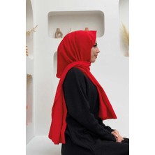 Ladycolor Pamuklu Caz Şal Kırmızı