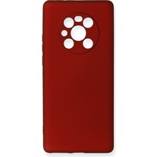 Newface Huawei Mate 40 Pro Kılıf Premium Rubber Silikon - Bordo 277097