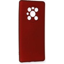 Newface Huawei Mate 40 Pro Kılıf Premium Rubber Silikon - Bordo 277097