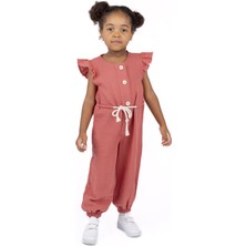 Best Kids Kız Çocuk Kolu Fırfırlı Tulum