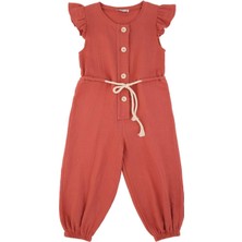 Best Kids Kız Çocuk Kolu Fırfırlı Tulum