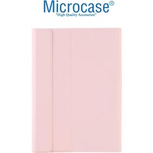 Microcase Samsung Tab A8 SM-X200 (2021) ile Uyumlu Sleeve Serisi Mıknatıs Kapak Standlı Kılıf - Pembe AL3319