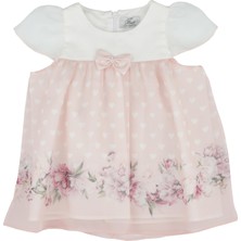 Best Kids Kız Bebek Çiçek Baskılı Şifon Elbise