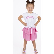 Best Kids Kız Çocuk Beli Lastikli Volanlı Etek