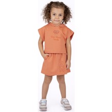 Best Kids Kız Çocuk Taş Baskılı Şort Etek