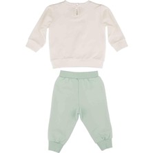 Best Kids Kız Bebek Tavşan Baskılı Iki Renkli Takım