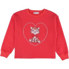 Best Kids Kız Çocuk Ayıcık Baskılı Sweatshırt