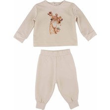 Best Kids Kız Bebek Baskılı Eşofman Takımı
