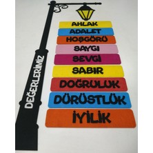Keçeli Dünyam Değerler Panosu Demonte Keçe Eğitim Materyali