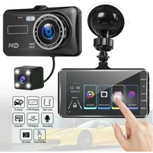 whitetech Araç Içi Dokunmatik Kamera Süper Hd 1296P Kaydedici Çift Lens Dvr Ön ve Arka Kamera