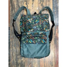 Street Bag Kapaklı Etnik Otantik Bohem Desenli Sırt Çantası Günlük Seyahat Kamp Kullanım