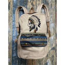 Street Bag Kızılderili Nakışlı Etnik Otantik Bohem Günlük Seyahat Sırt Çantası
