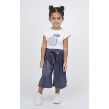 Best Kids Kız Çocuk Parlak Dokulu Bol Pantolon