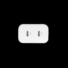 Ttec T.tec 2SCG01B Smartcharger Duo Pro Gan 50W Pd Seyahat Hızlı Şarj Aleti Usb-C + Usb-C Beyaz