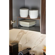 Edora Home Dolap Içi Düzenleyici Çok Amaçlı Rose Raf - Metal Paslanmaz