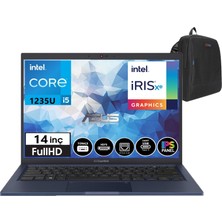 Asus Expertbook Intel Core I5-1235U 16GB 512GB SSD Freedos 14''fhd IPS Taşınabilirbilgisayar B1402CBA-EB037206+WEBLEGELSINÇANTA