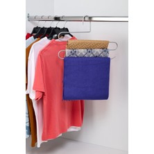 Edora Home 10'lu Dolap Içi 3 Katlı Gümüş Pantolon Askılık - Metal Paslanmaz