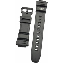 Casio AE-2000 AE-2100 WV-200 Siyah Silikon Saat Kordonu