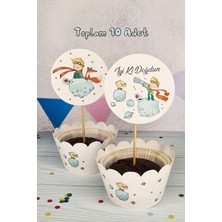 Pekshop Küçük Prens Konsept Kürdan Süsleri Cupcake Süsleri Lüks Büyük Boy 10lu Paket