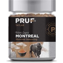 Pruf Montreal Biftek Çeşnisi 130 gr Sağlıklı Cam Kavanoz