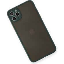 Newface Apple iPhone 11 Pro Kılıf Montreal Silikon Kapak - Yeşil