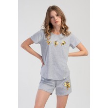 Vienetta Kadın Kısa Kol Şortlu Pijama Takım
