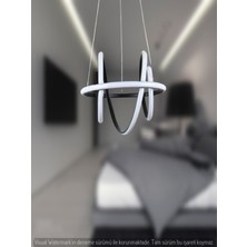 Ey Shop Modern Güney Model 3 Renk (Beyaz / Sarı / Günışığı) Lüks LED Avize